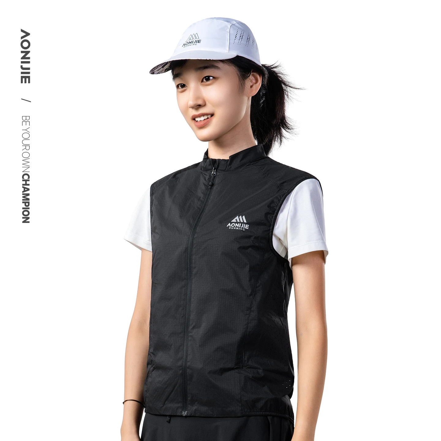 Aonijie Outdoor Sports Vest Windproof Warm Running Coat Lightweight for Camping Mountaineering Hiking Unisex