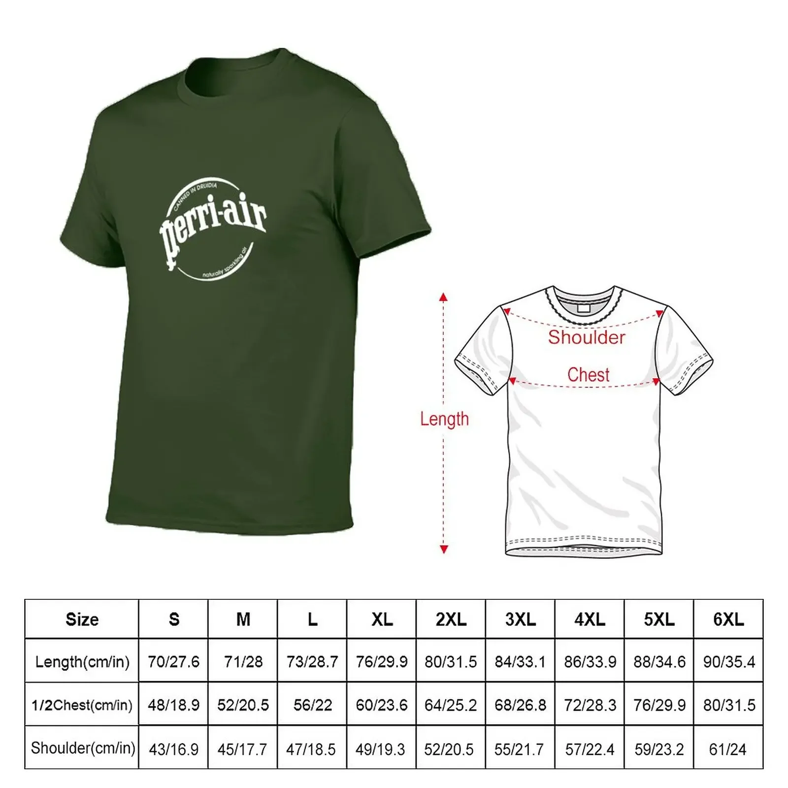 New Perri-air T-Shirt custom t shirts aesthetic clothes Short sleeve summer clothes t shirt men