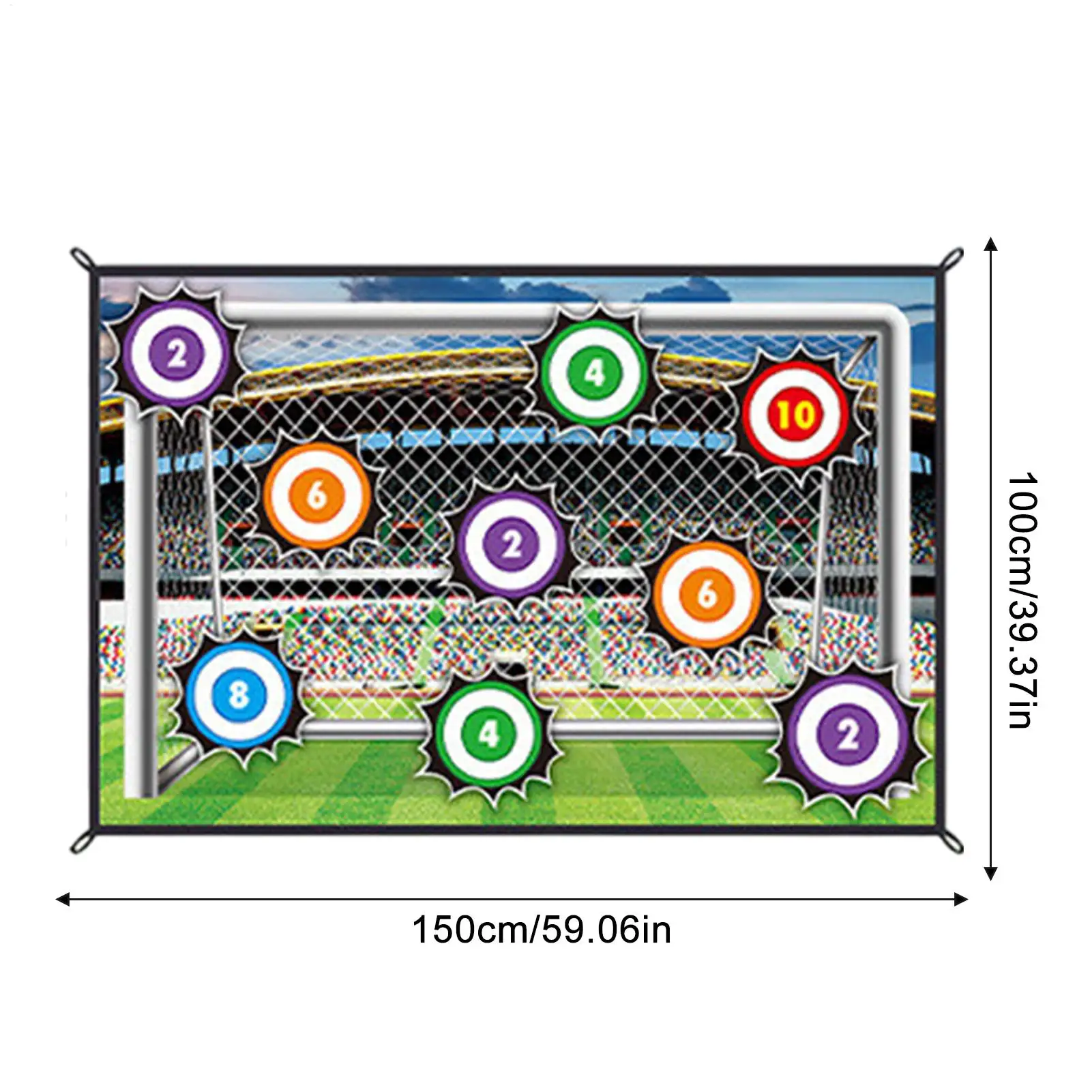 Soccer Training Equipment Set Soccer Ball Game Set for Kids Boys Toss Soccer Goal Game With 1 Ball 1 Flannel Target And 2 Ground