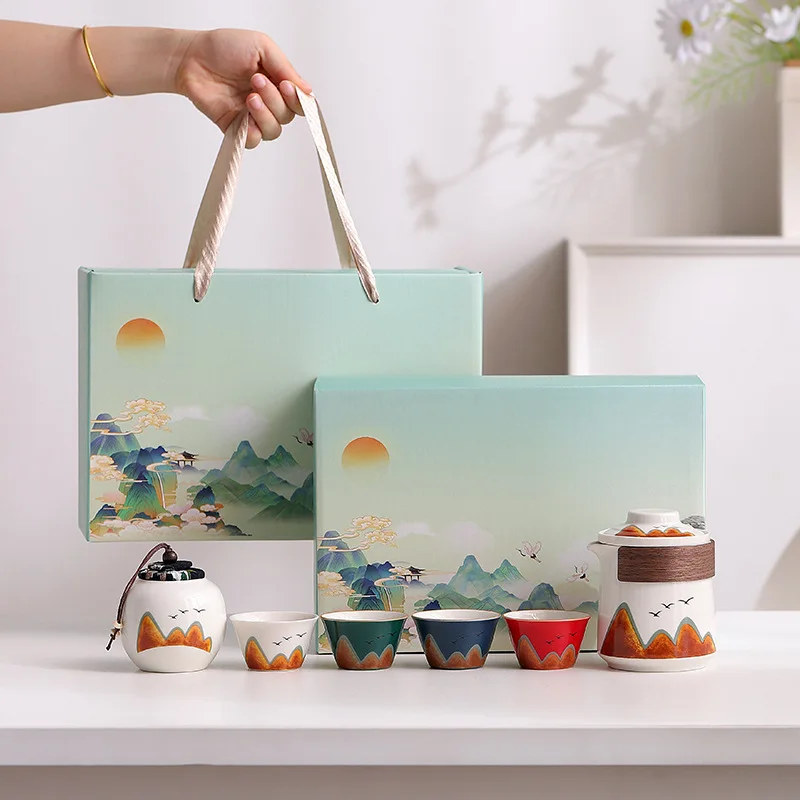 Tea set gift travel tea set gift box