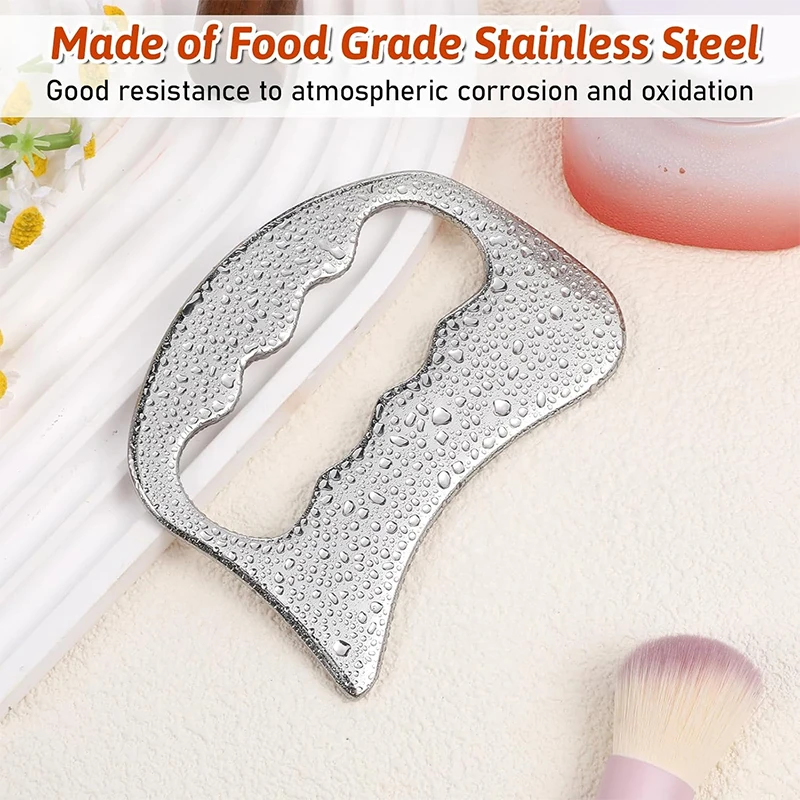 سكين اللفافة المربعة، لوح غوا شا من الفولاذ المقاوم للصدأ، أداة خاصة للرياضة واللياقة البدنية، علاج الأوتار، ورقة غوا شا، الاسترخاء #5