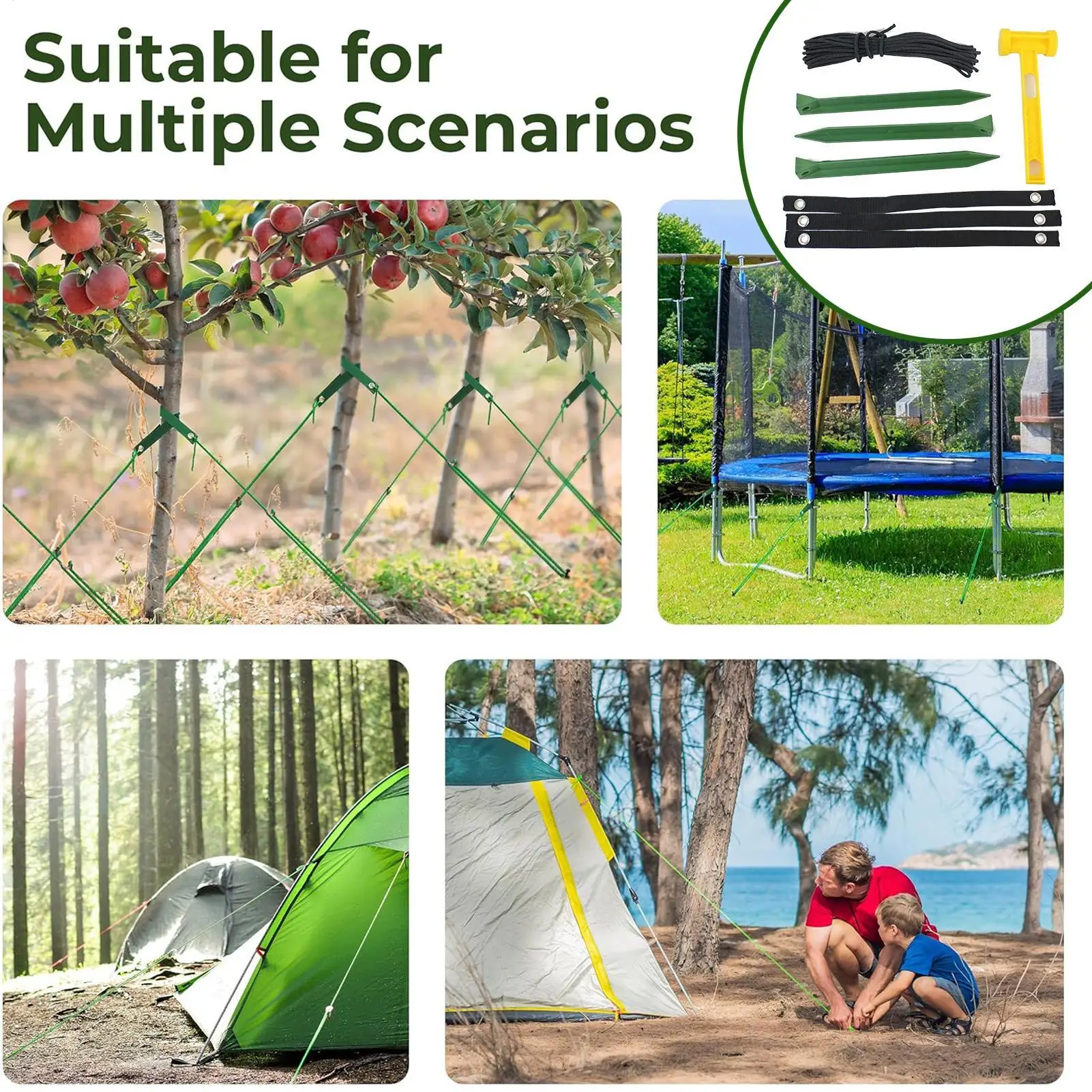 

Опоры для деревьев, устойчивые к непогоде, сверхпрочные, для поддержки наклонных деревьев, защищающие от ветра и непогоды