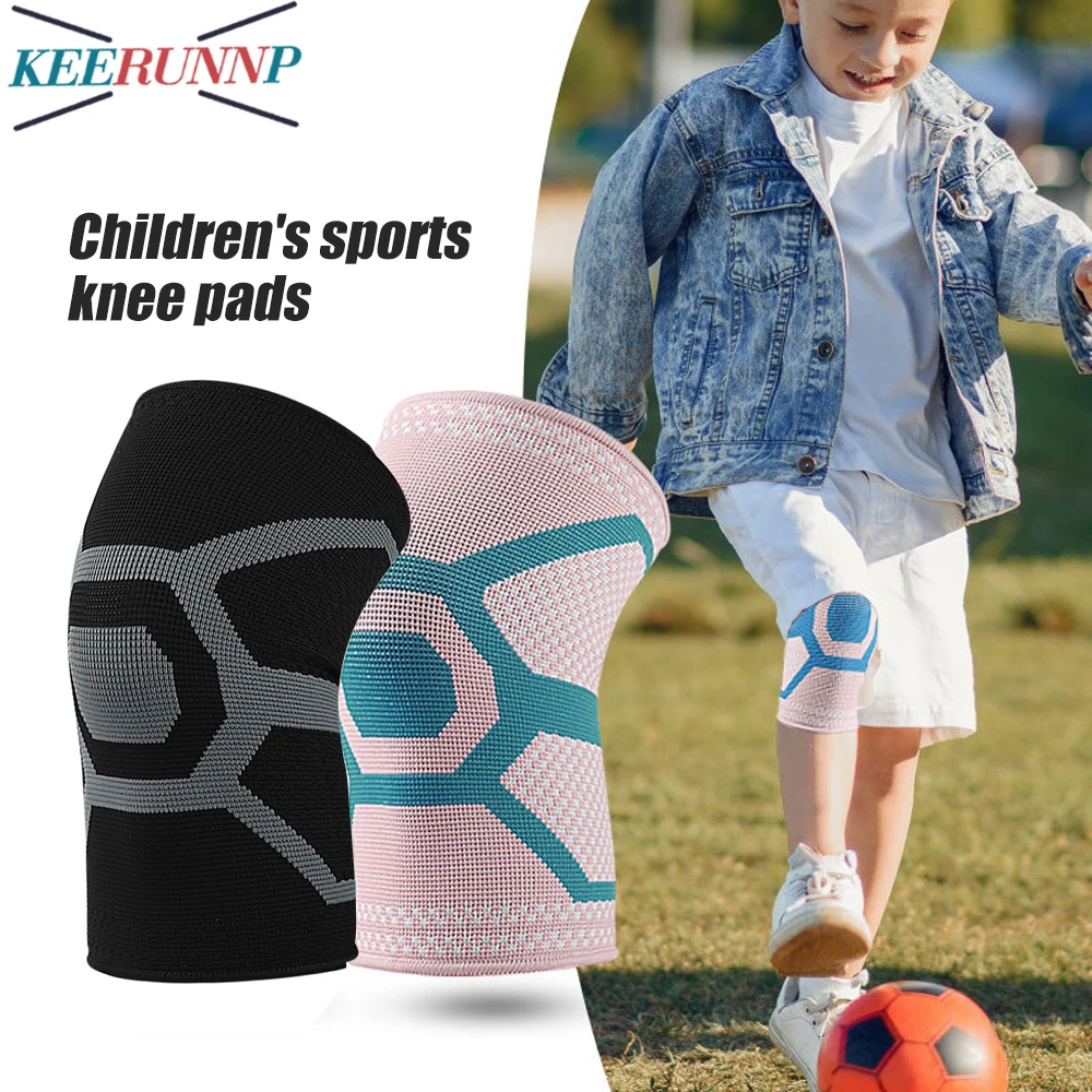 

1PCS Kids Knee Brace Breathable Flexible Elastic Knee Sleeves for Kids Girls Volleyball Basketball Dance Skating Sports Running