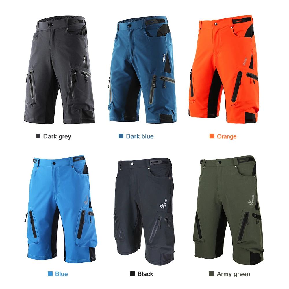 Baggy Shorts Cycling Biking Pants Breathable Sports Loose Fit Shorts Outdoor Casual Cycling Clothes with Zippered Pockets