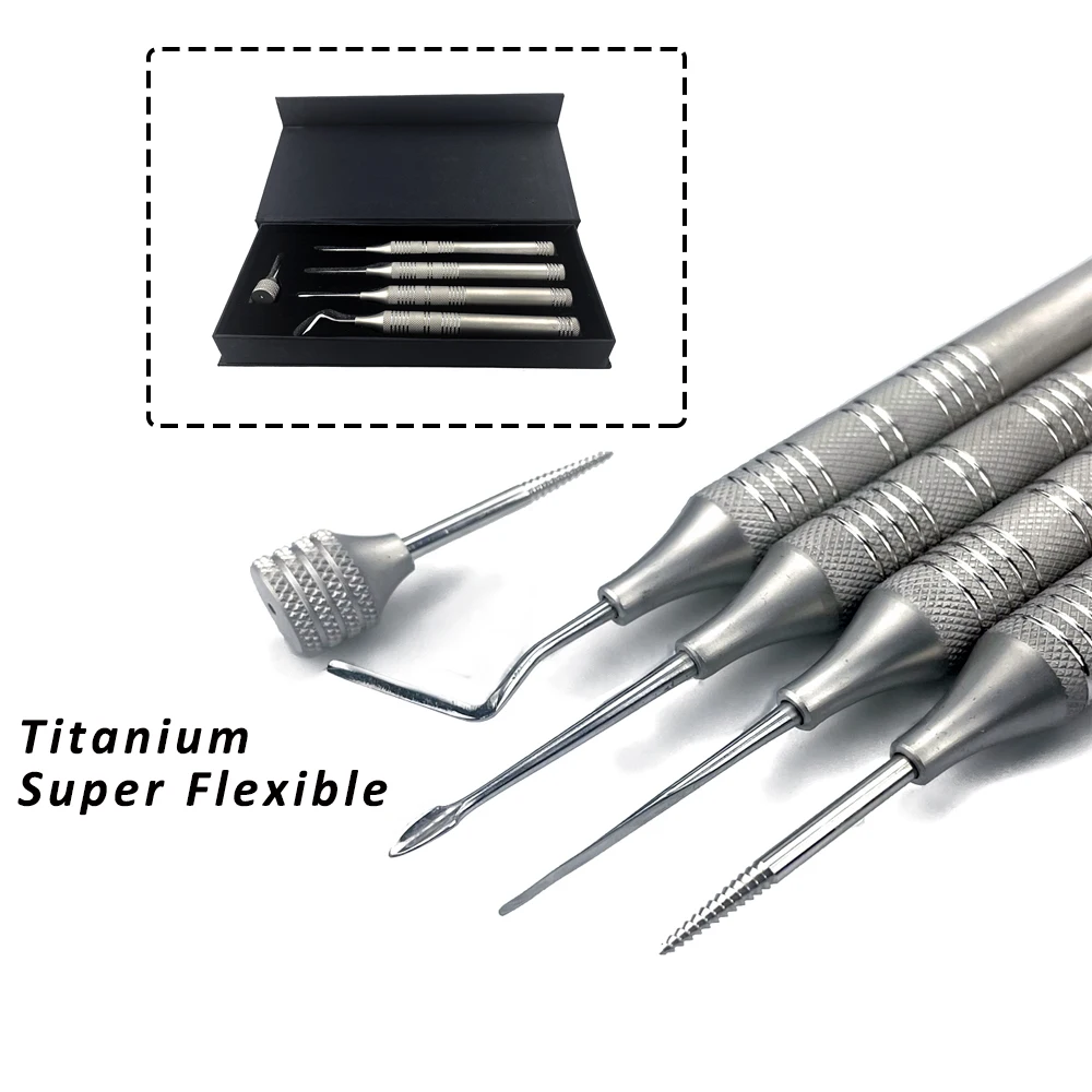 

5Pcs/set Dental Tooth Extraction Set Tooth Extraction Screw Elevator Flexible Periodontal Dental Instruments Tools