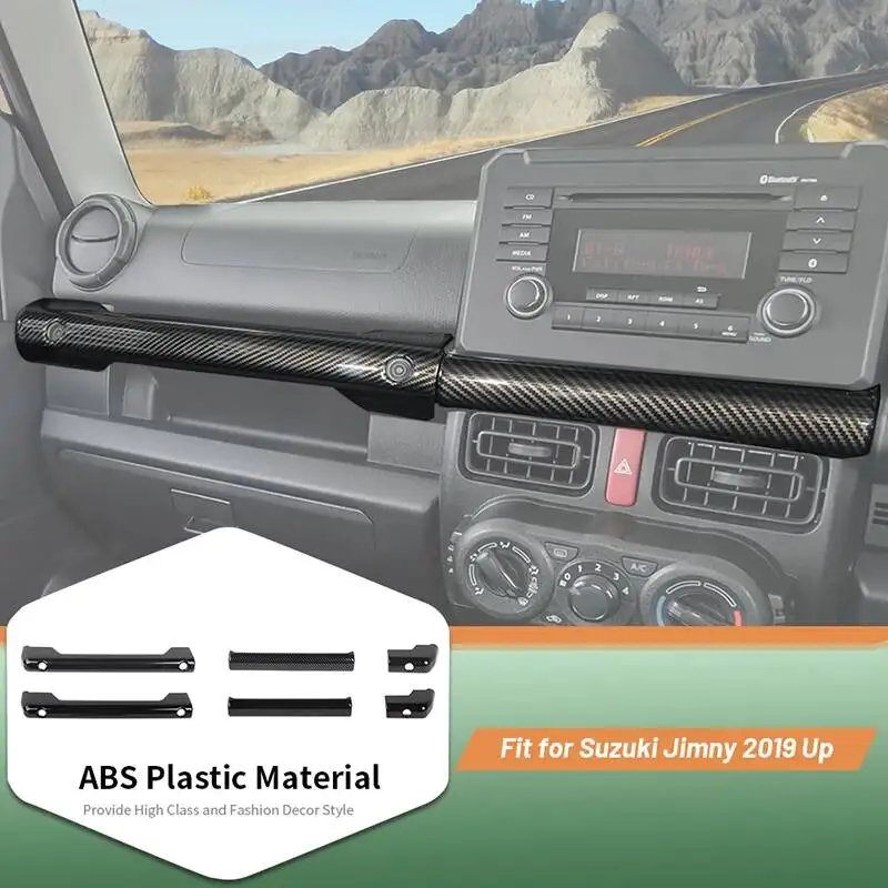 

Автомобильный правый ручка второго пилота, украшение центральной консоли, панель приборной панели для Suzuki Jimny JB64 JB74 2019, аксессуары для интерьера из АБС-пластика