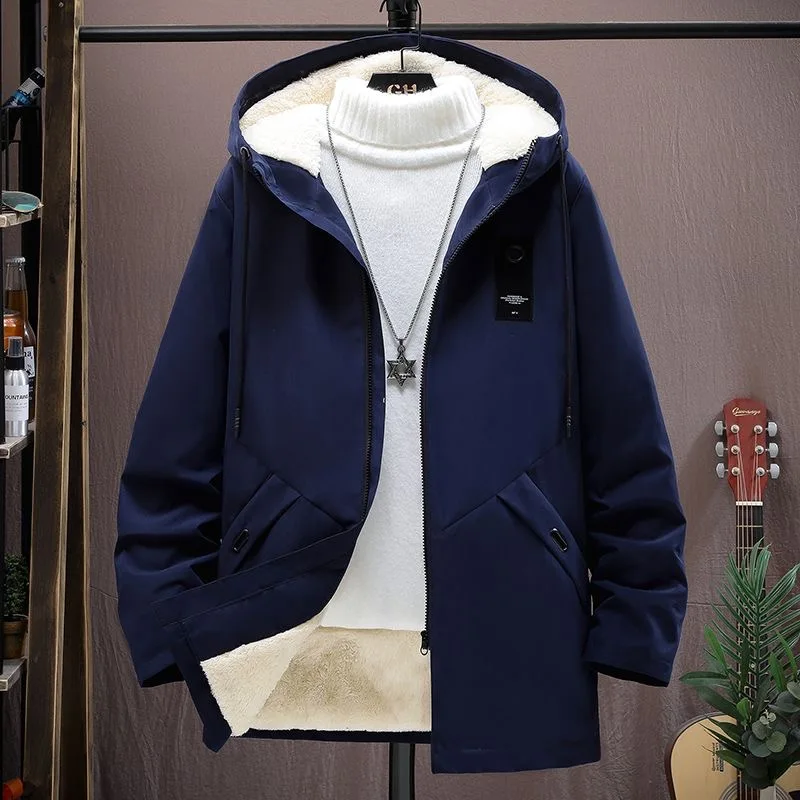 2023 Autumn and Winter New Fashion Trend Thickened Warm Jacket Men\'s Casual Loose Comfortable High Quality Plus-Size Coat M-4XL