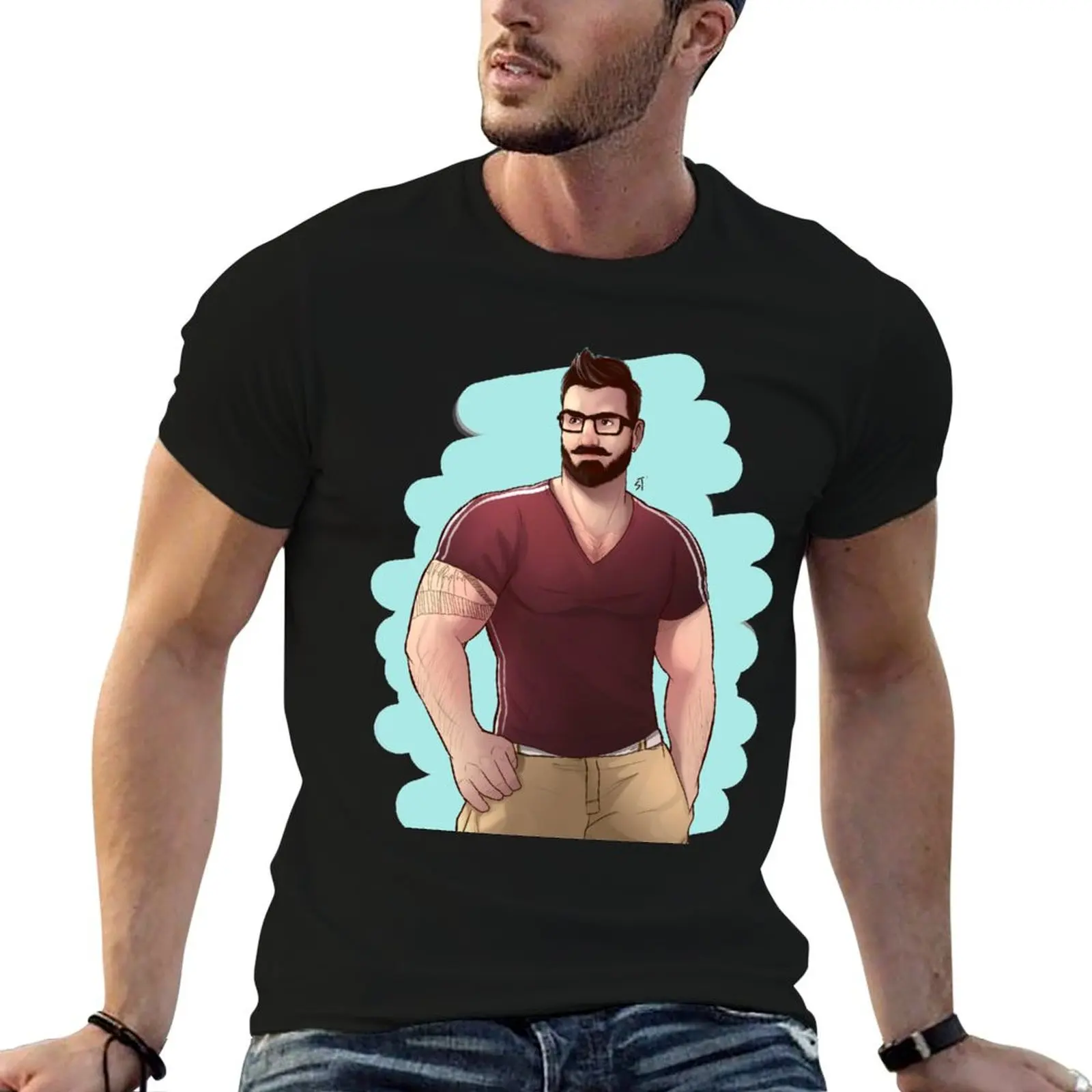 

tattoo T-Shirt plus sizes summer top heavy weight t shirts for men