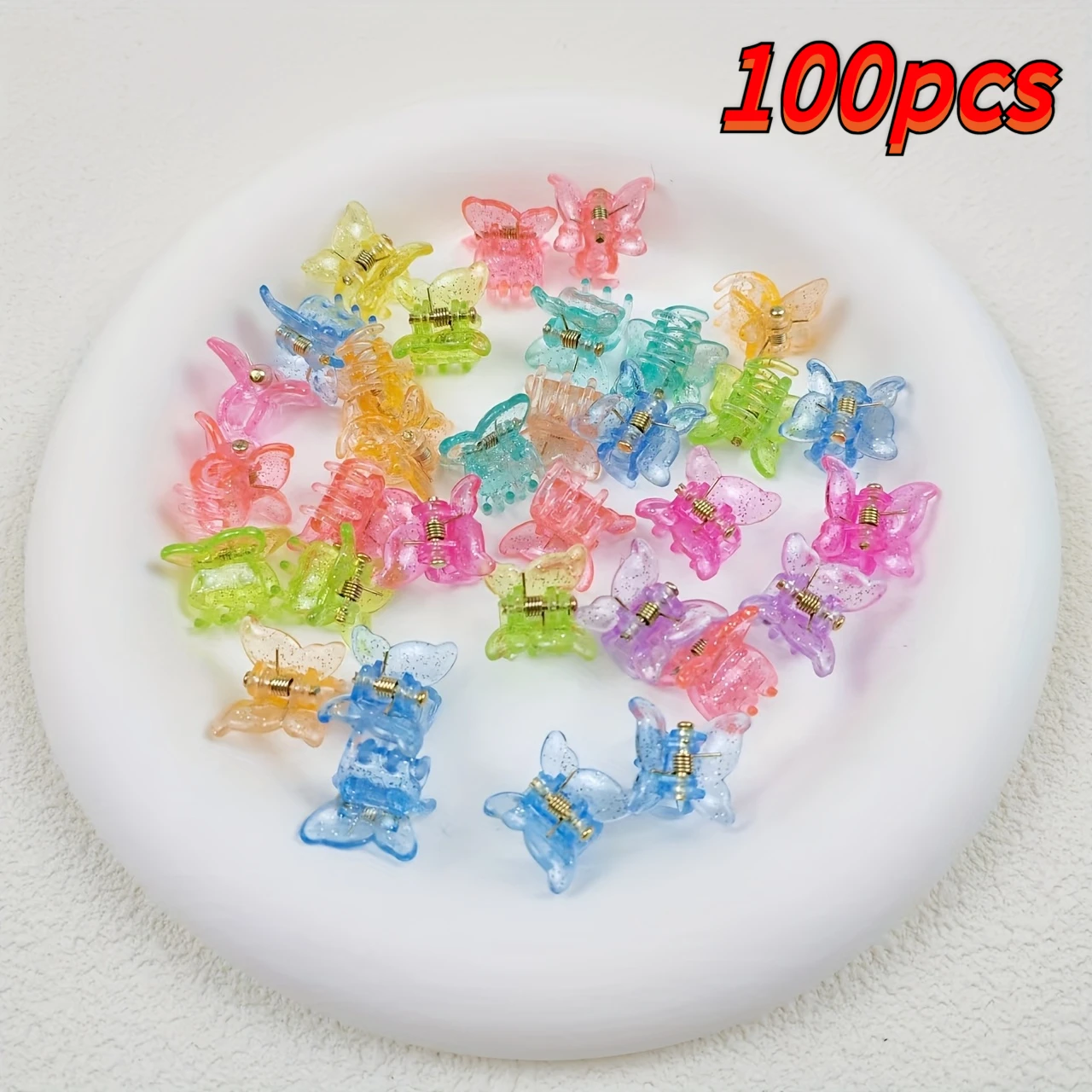 50/100 Stück Bunte Blumen-Schleifen Mini-Haarnadeln | Ideal für niedliche Kinder-Geschenksets für den Alltag und die Feiertage, die Haarspangen enthalten. – Detail 6