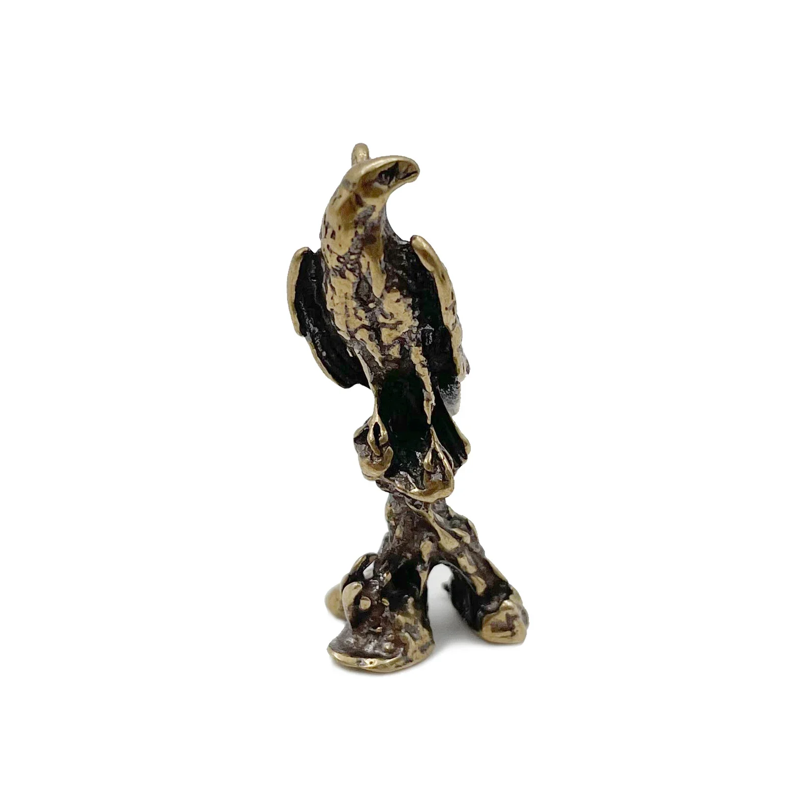 Messing Adler Anhänger Statue Miniatur Skulptur Ornament Kupfer Antike Handgemachte Handwerk Figurine Für Innen Hause Dekoration