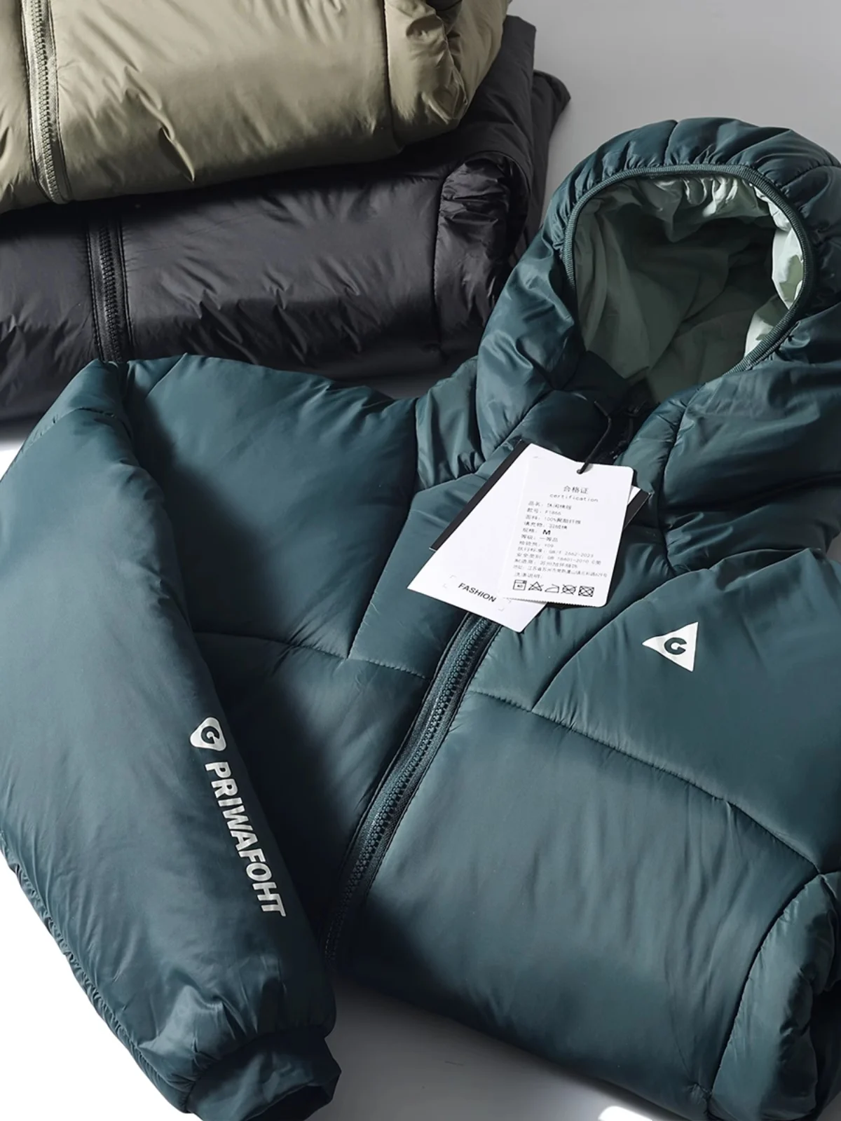 Lightweight High-Loft Windproof Cotton Jacket Men's Winter Outdoor Warm Waterproof Hooded Sports Cotton Coat Trendy