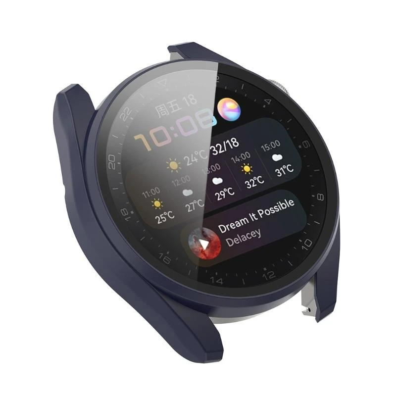Tempered Glass One-piece PC for Shell Protector for Case Cover for Huawei Watch3