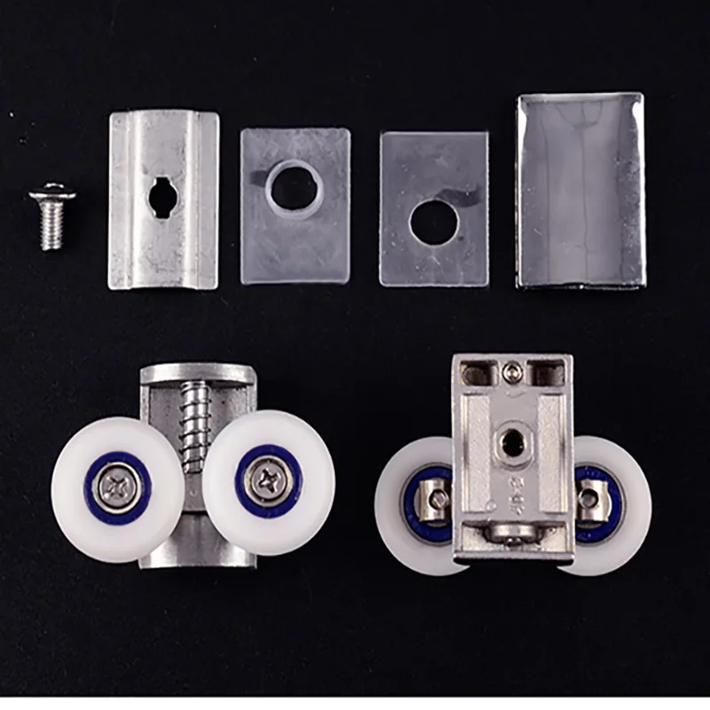 Bathroom Shower Room Sliding Door Roller round Arc Style Glass Accessory Partition Track Wheel for Pulling And Pushing Bathrooms