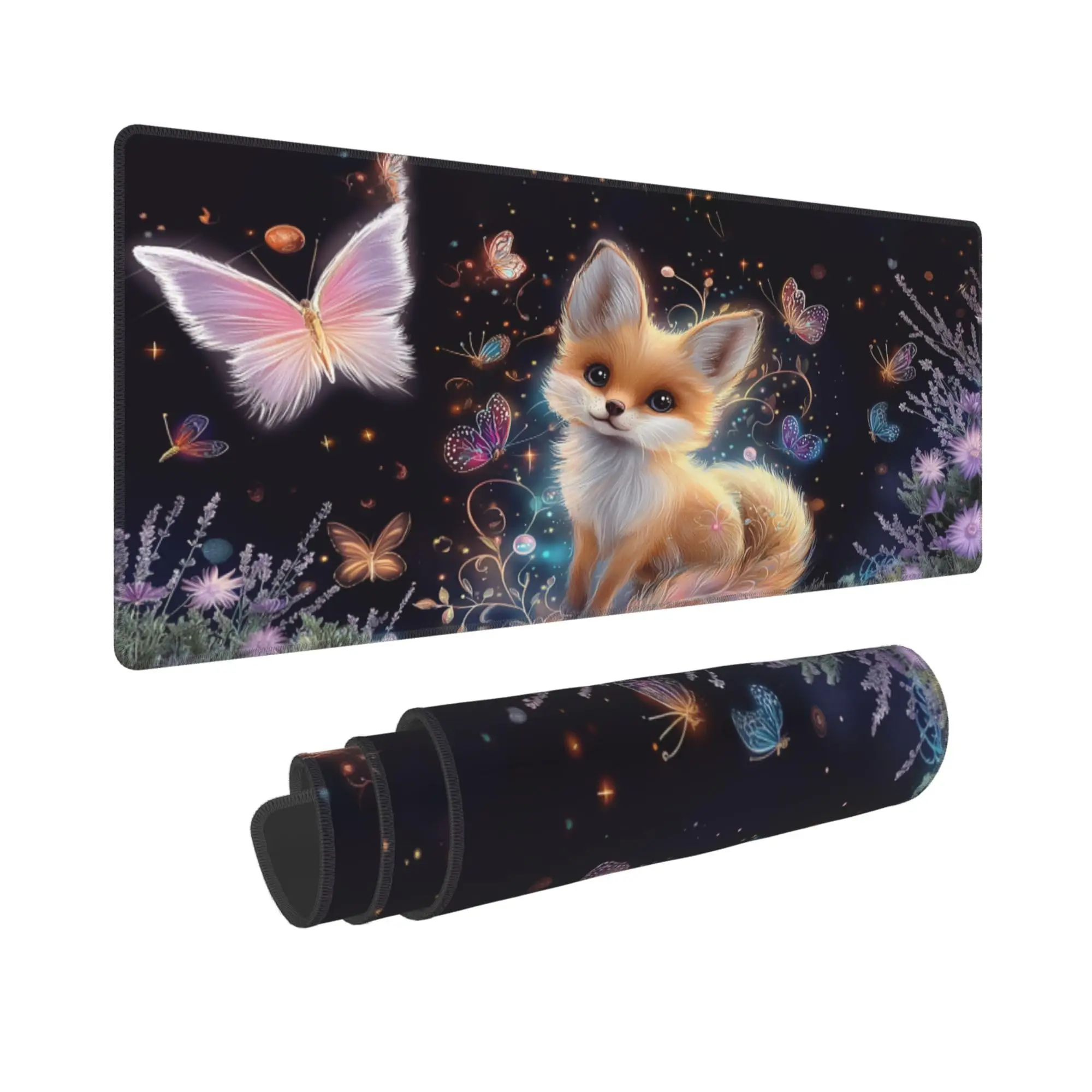 

Cute Fox Pattern Mouse Pad, Adorable Desktop Decoration, Non-slip Waterproof Gaming Mouse Pad, The Perfect Gift for Friends.