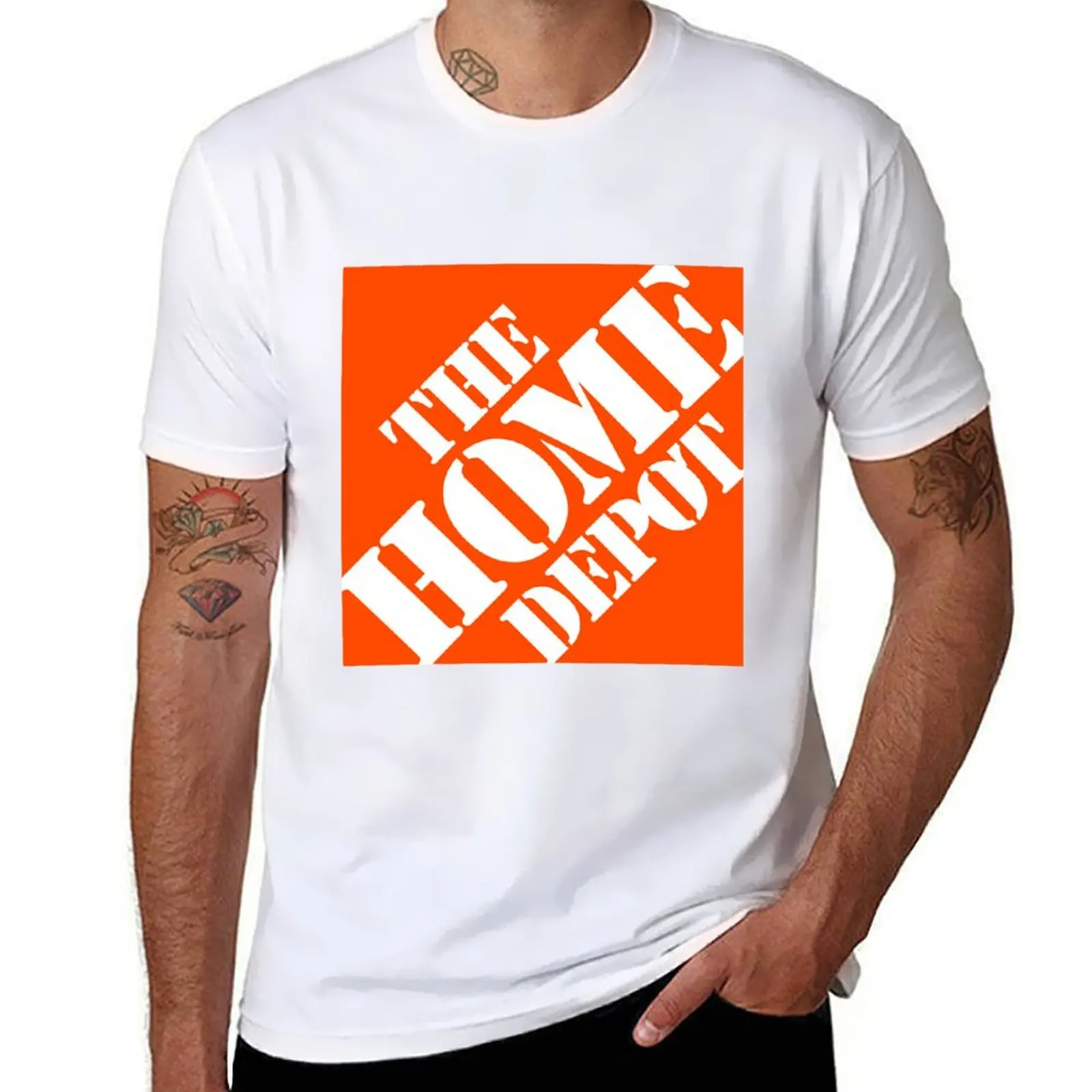 

The Home Depot T-Shirt men t shirt cotton 100% man t shirts cotton T-Shirt