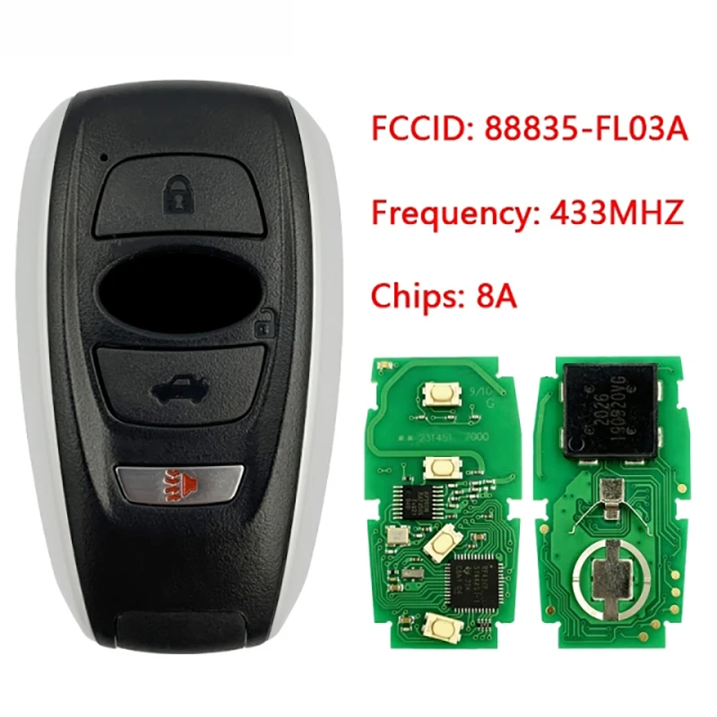 CN034006 chiave intelligente sostitutiva per 2017-2020 Subaru Keyless Remote 4B FCCID muslimyq14ahk 434MHZ