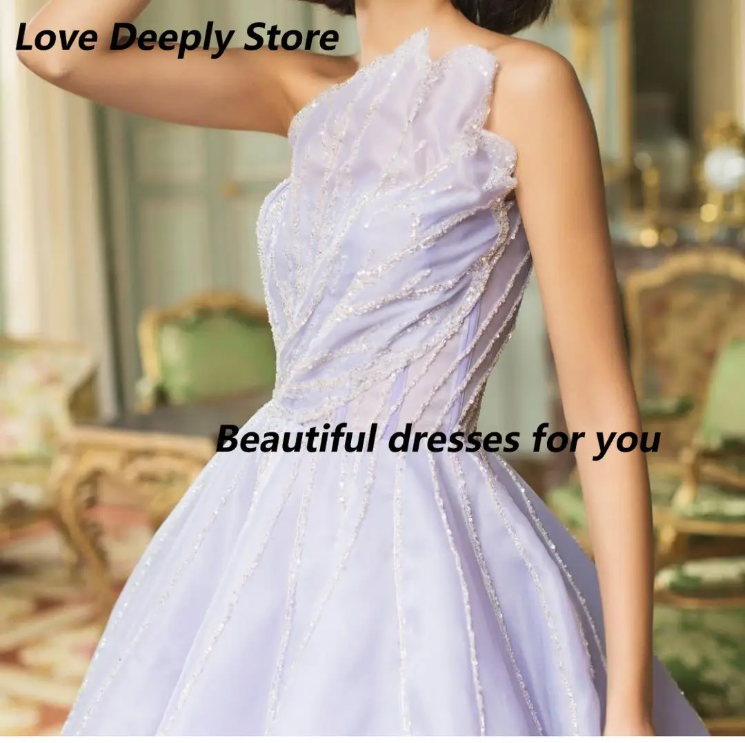 Customized Off The Shoulder Purple Evening Dresses Exquisite Beaded A-line Long vestidos de fiesta Hot Sale for Party Dresses