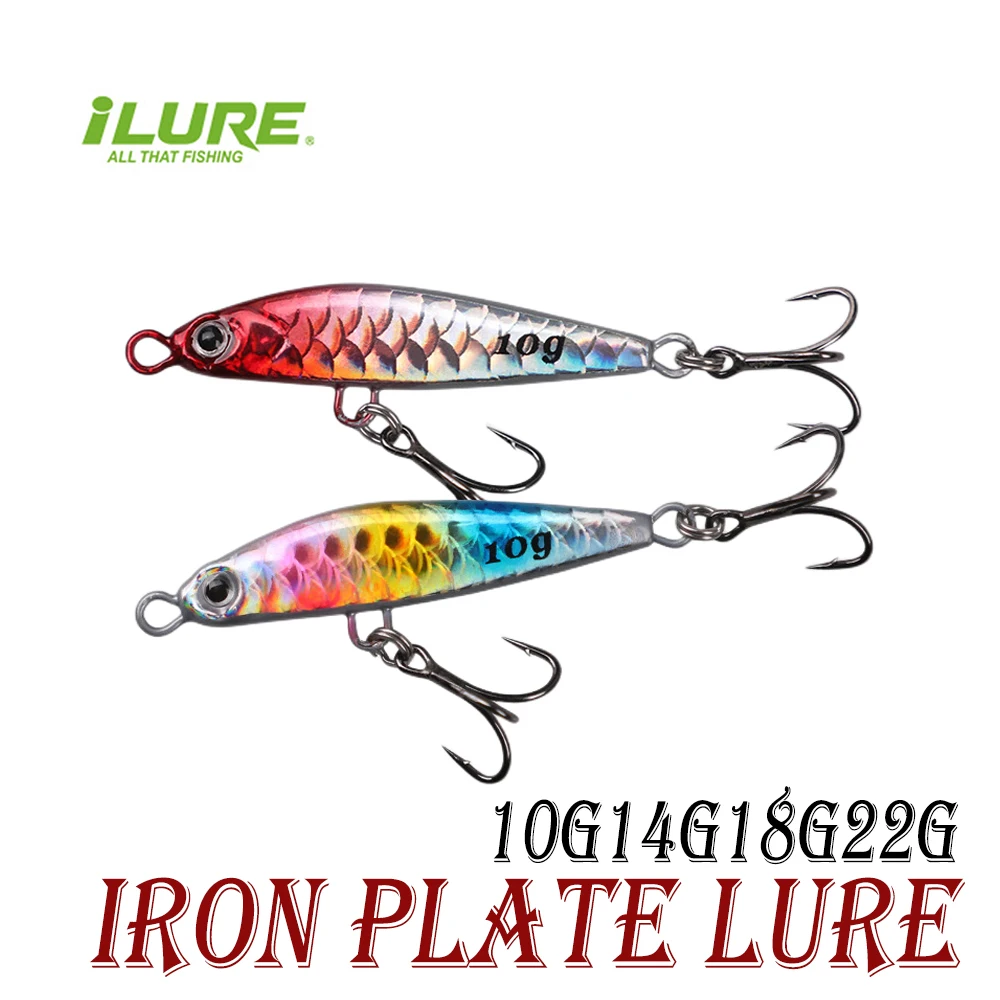 

ILURE 1Pcs Metal Jigs Spoon Fishing Lures Laser Fish Scales Artificial Bait Wobblers For Pike Bass Trout Bass Carp10g-22G Pesca