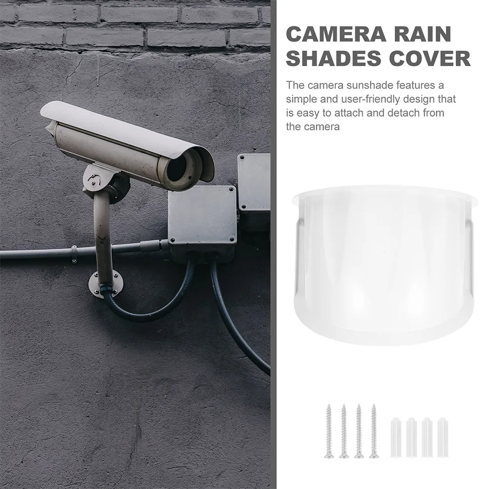 2Pcs Security Camera Cover Outdoor Camera Protection Cover Waterproof Impact Resistant Plastic Housing for