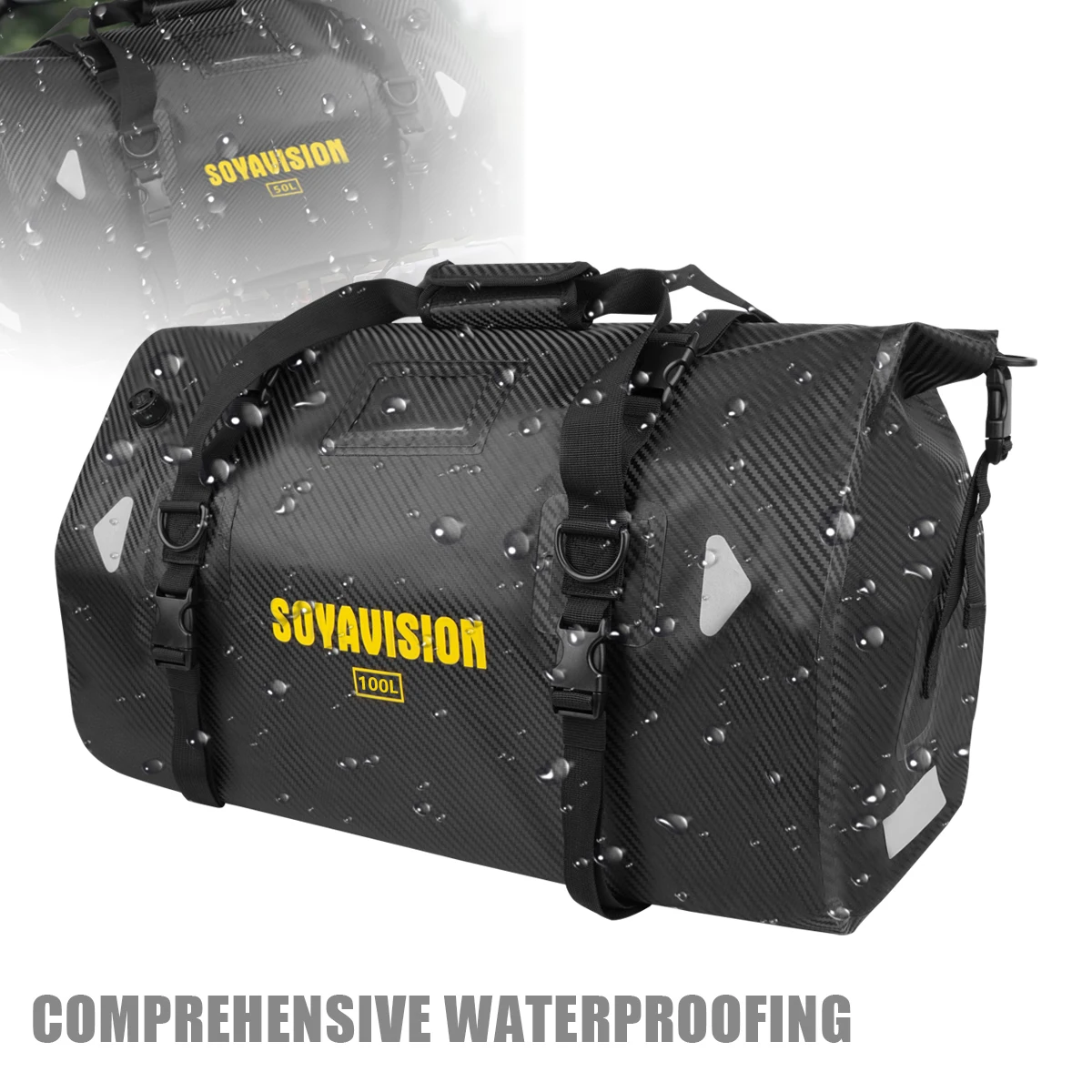 Waterproof 20L/40L/50L/66L/70L/100L Dry Storage Bag for Bicycle Mototcycle Travel, Swimming, Boating, Kayaking, Camping & Beach image 4
