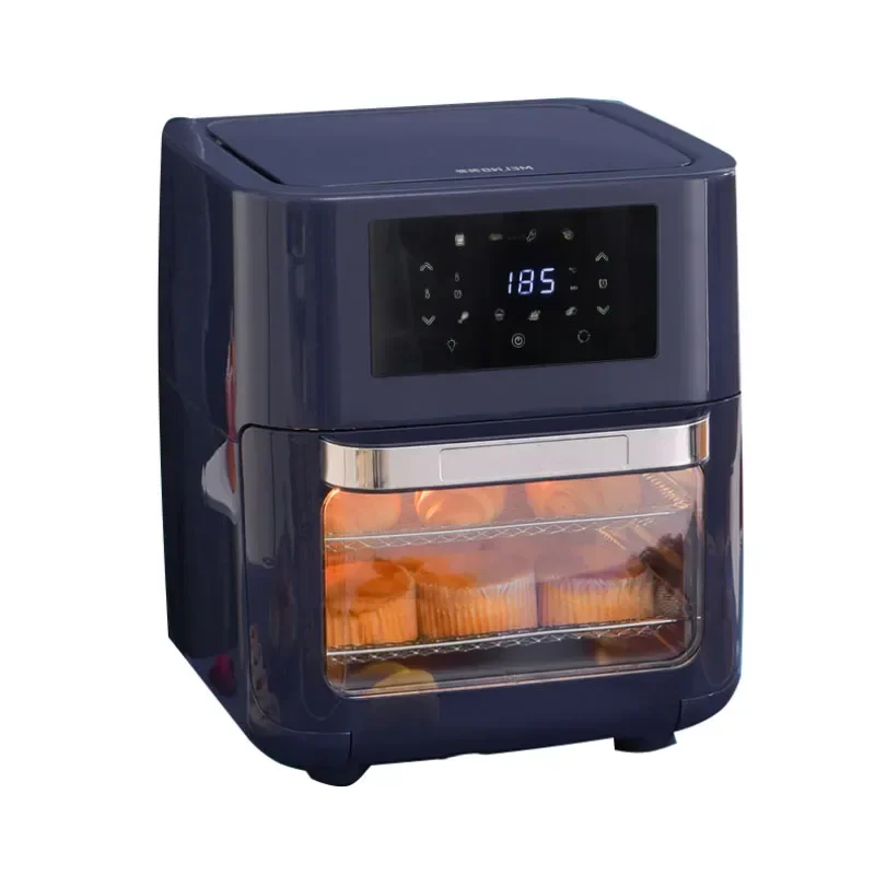 Electrodomésticos, freidora automática con pantalla táctil LED, horno eléctrico, MZG-DZ1022, freidora de aire sin aceite, 220V/1700W, multifuncional