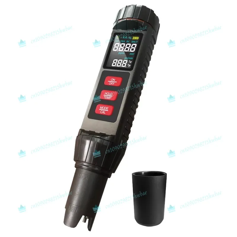 

7 in 1 Pen Type Water Quality Tester for TDS EC PH Temperature Salinity ORP Meter for Aquarium Fish Farming