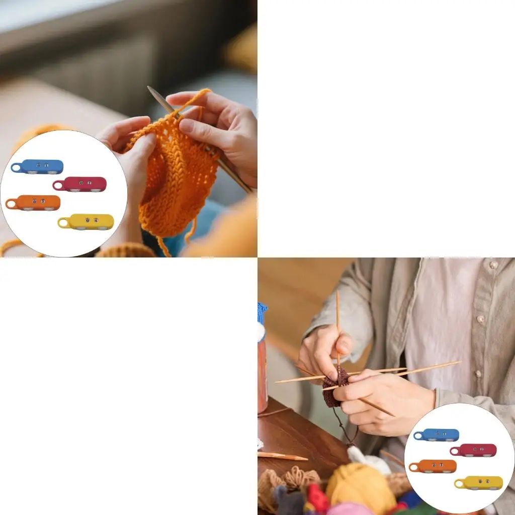  PET Crochet Stitching Counter Hand Crafting Tool for Knitting Projects