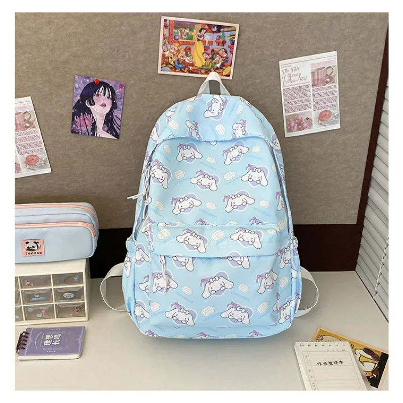 Sanrio tas sekolah siswa Cinnamoroll Babycinnamoroll baru kapasitas besar ransel kartun lucu kasual