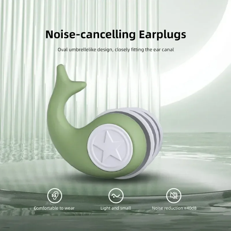 Anti Noise Silicone Earplug Sleep Noise Reduction Ear Plug Canceling Soundproof Ear Plugs Waterproof Swimming Soft Ear Protector