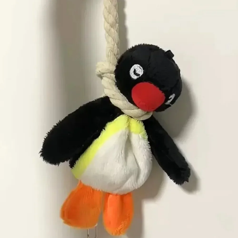 Porte-clés en peluche pingouin de 16cm, joli pendentif de sac à dos de poupée pingouin mignon, poupée animale créative, accessoires de sac pour filles et femmes