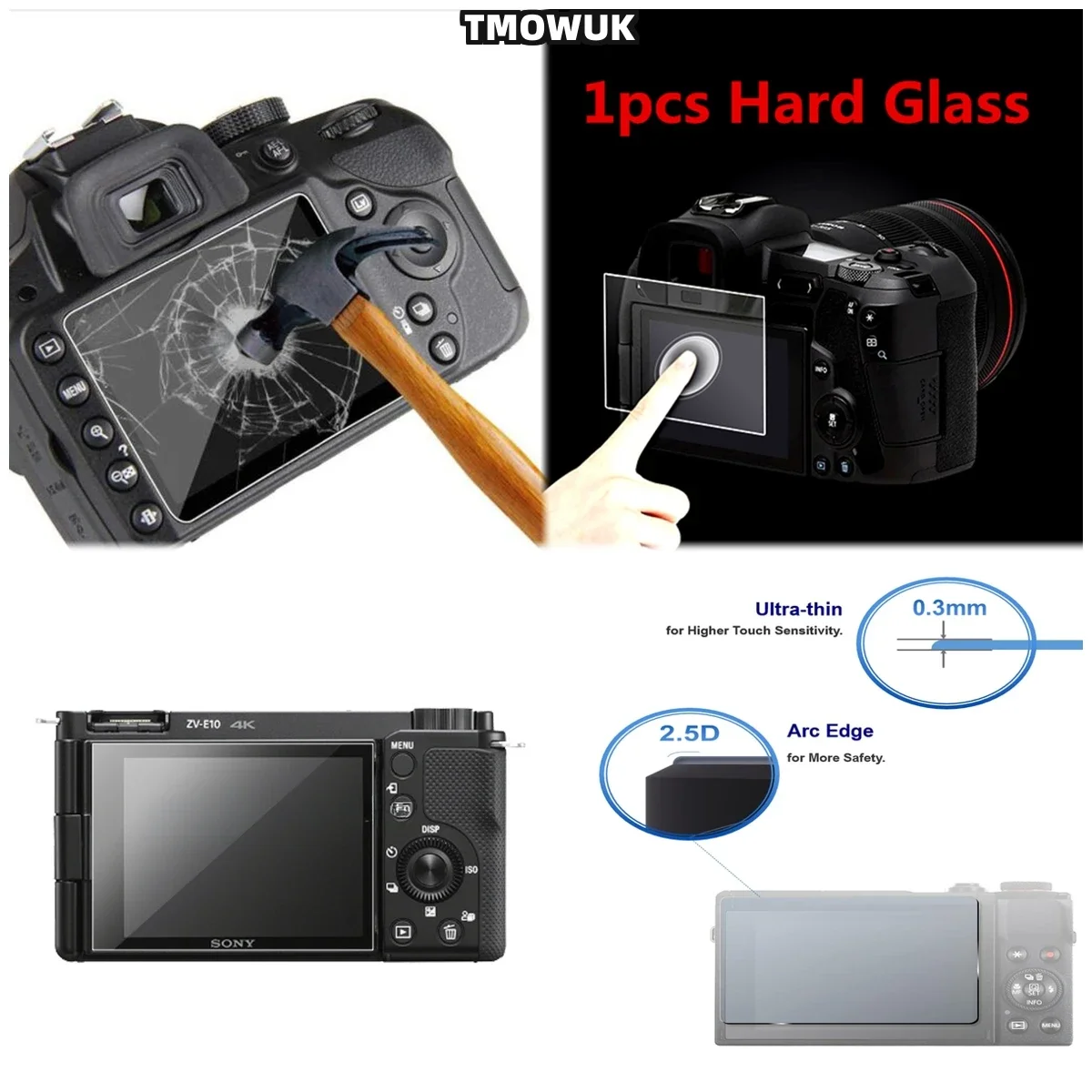Hydrophobic Tempered Glass Protector For Sony DSC - RX100 VII Mark 7 RX100M7 RX100VII RX100 M7 Mark7 SLR Screen