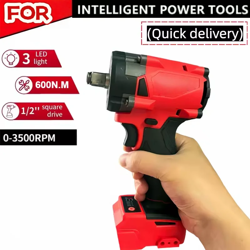

For Milwaukee M18 FIW212/2855 M18 1/2" Compact Brushless Impact Wrench with Friction Ring 18V Lithium Cordless Drill Power Tool