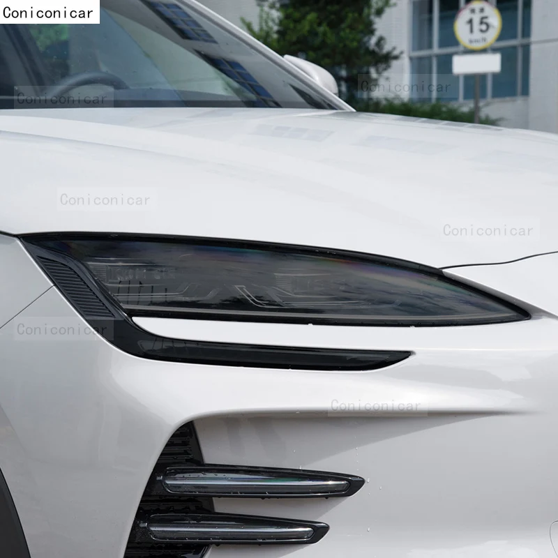 For BYD SONG Plus Champion Version DM-i EV 2023 Car Exterior Headlight Anti-scratch TPU Protective film Anti-scratch Repair - Image 3