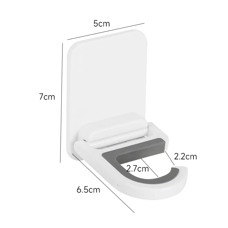Wall Mount Broom Mop Clip Holder Self-adhesive Broom Brush Mop Hanger Organizer Rack Kitchen Bathroom Storage Multi-Purpose Hook