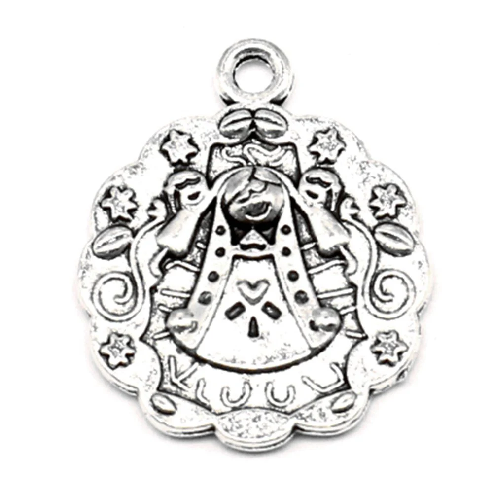 5pcs 19x24mm Tent Charms Jewellery Making Pendants Antiqu Party Jewelry Antique Silver Color