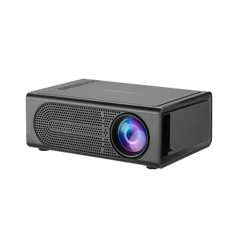 M200 Mini proyector portátil LED Teléfono con cable de cine en casa con soporte 1080p