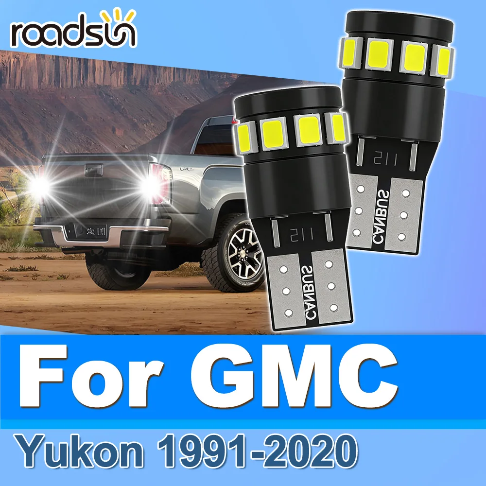 

Roadsun 2PCS For GMC Yukon 1991 1992 1993 1994 1995 1996 1997 1998 1999 2000-2020 LED License Plate Lamps Parking Light Bulbs