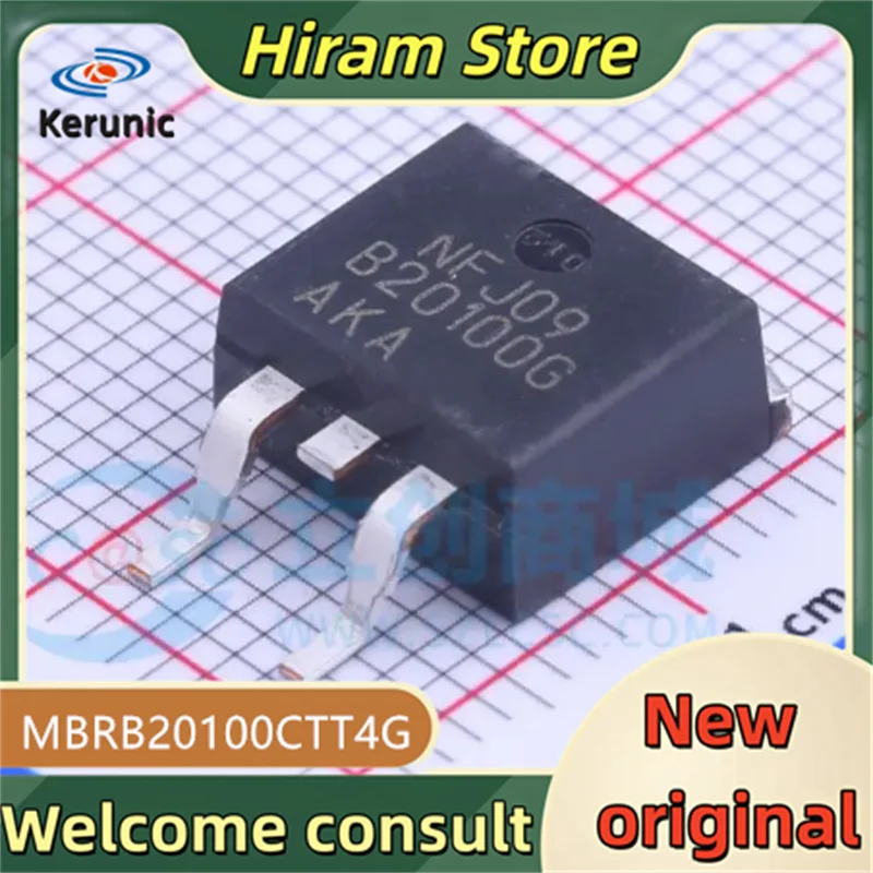 5PCS B20100G New and Original MBRB20100CTT4G MBRB20100CTT MBRB20100