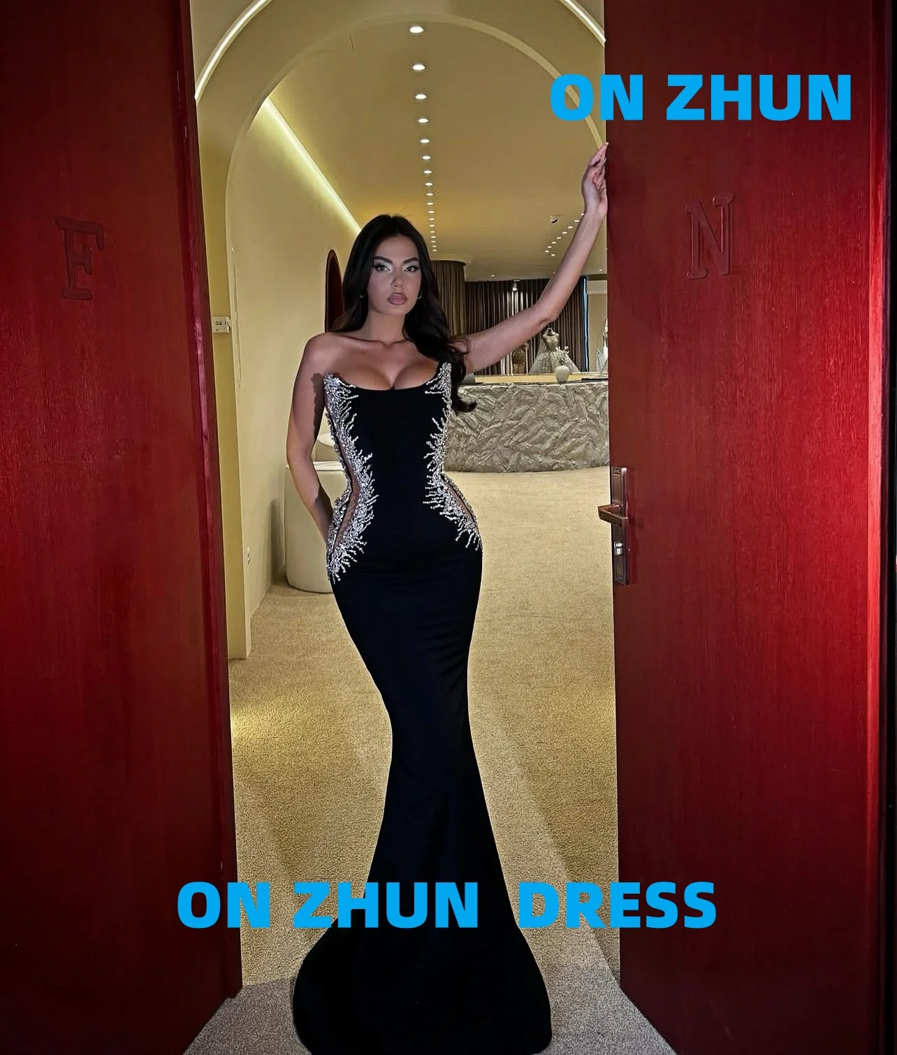 

Элегантные роскошные вечерние платья без бретелек без рукавов по индивидуальному заказу, женские вечерние платья, современные вечерние платья