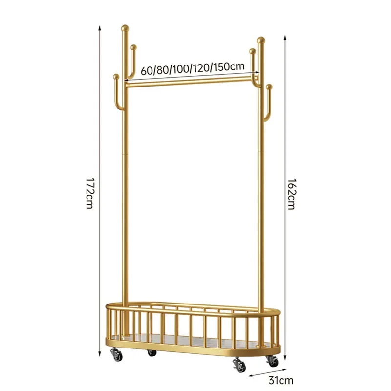 

Premium Gold Drying Clothes Rack Bathroom Hanger Luxury Bedroom Coat Racks Buffets Living Room Evening