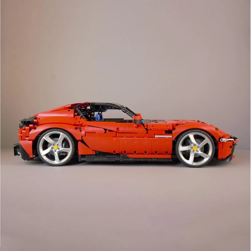 Nieuwe MOC191495 Technische 12Cilindri Supercar 1:8 Schaal Racewagen Hypercar Racewagen Model Bouwstenen Speelgoed Verjaardagen Geschenken