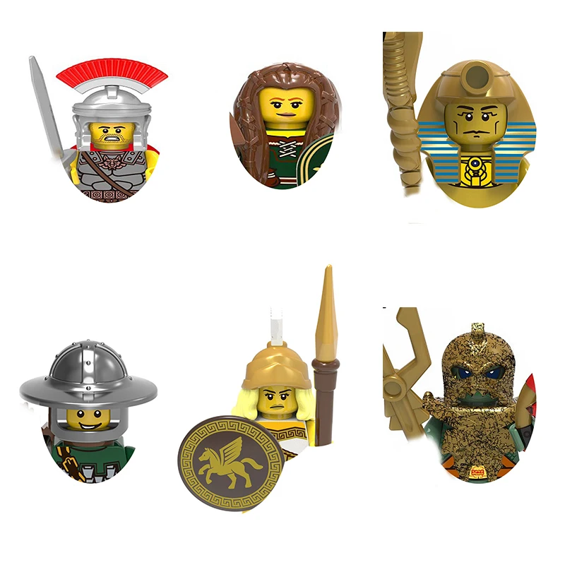 

Collectible Medieval Mini Character Figures - Knight Castle & Warrior Theme Building Blocks Set Collectible Gift Toy