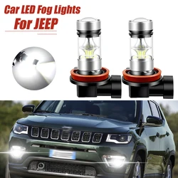 2pcs LED Fog Light Blub Lamp Canbus H11 For Jeep Cherokee KL 2014-2019 Compass 2011-2021 Grand Cherokee 2014-2020 Renegade