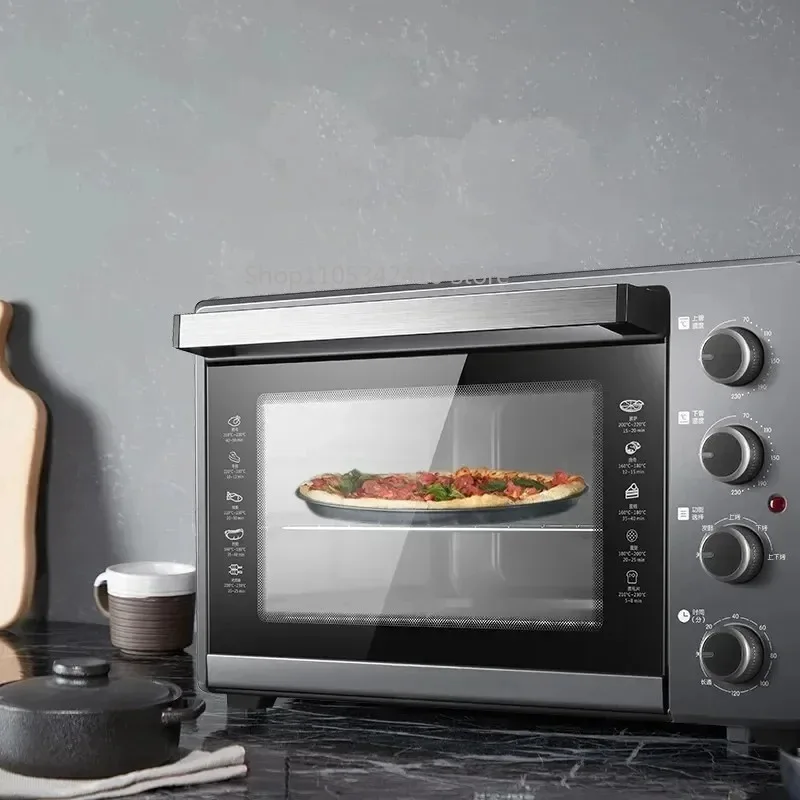 Household Multifunctional Electric Oven 38L Large Capacity Independent Upper &LowerTemperatureControlSimpleOperationEnergySaving