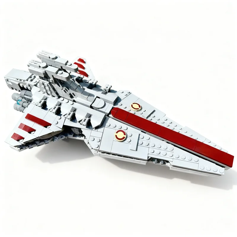 880 Piezas MOC MIDI Scale Venator Star Battle, Bloques de Construcción de Modelos, Juguete de Arquitectura, Idea de Regalo Creativo de Navidad, Ladrillo Educativo