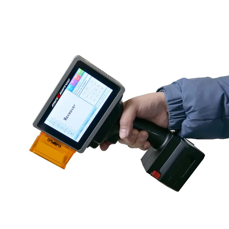 [ขายดีที่สุด] เครื่องมาร์คกิ้งไฟเบอร์แบบมือถือขนาดเล็ก 5 วัตต์ สำหรับพลาสติกแข็งและโลหะ