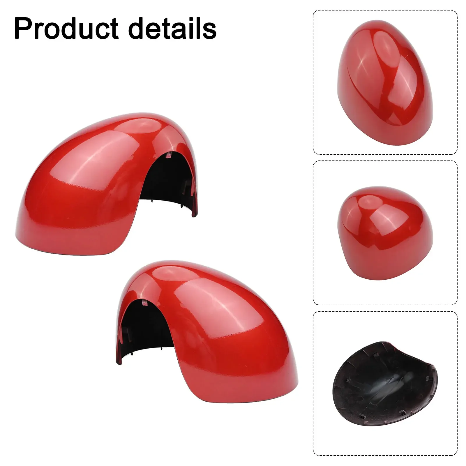 

ABS Red Side Mirror Cover for Mini Cooper LHD F54 F55 F56 F60 2014 2019 Direct Fitment Reliable and Practical Design