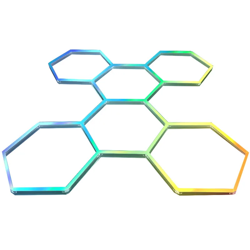 

Colorful car wash lights, car 4S shop wide pressure station bar, colorful led atmosphere honeycomb lights