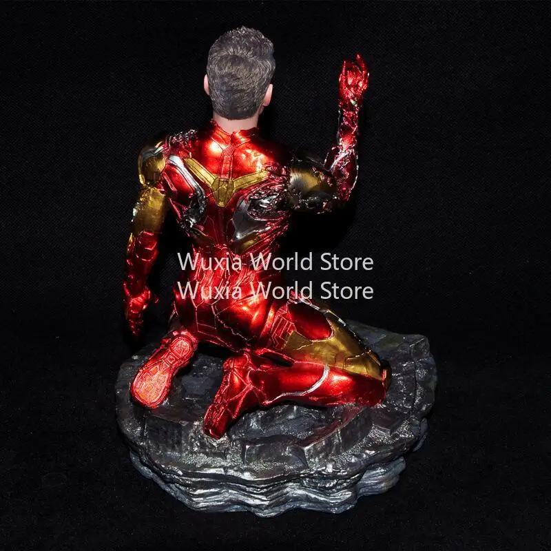 25 cm Iron Man MK85 Knielende Houding Figuur De Avengers Anime Figuren Collectie Desktop Ornament Decoratie Beste Cadeaus voor Jongens