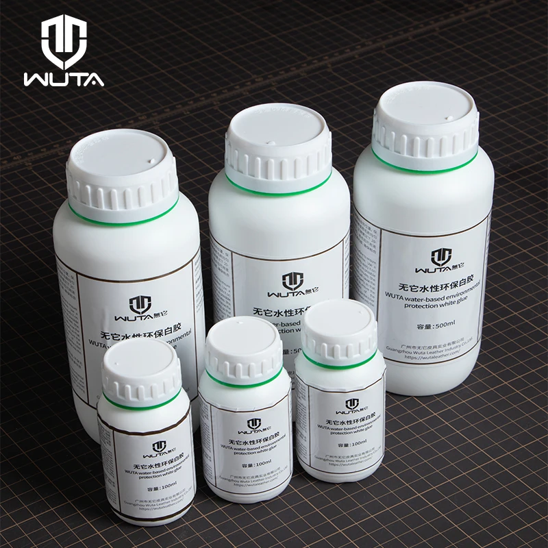 WUTA Leather Craft White Glue Water Based Environmentally Friendly Universal Strong Adhesive Liquid Glue For Leather Paper Wood